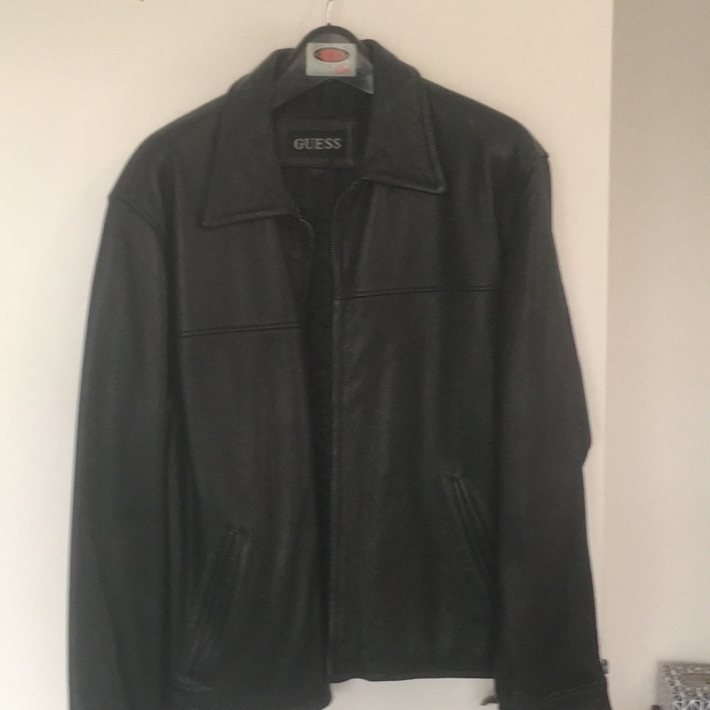 Men’s Leather Guess Jacket